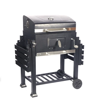 grill węglowy w stylu parkowym